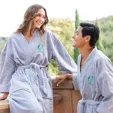 Terry Velour Kimono Robe, 100% Cotton