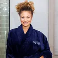 Terry Velour Shawl Collar Robe — view 2