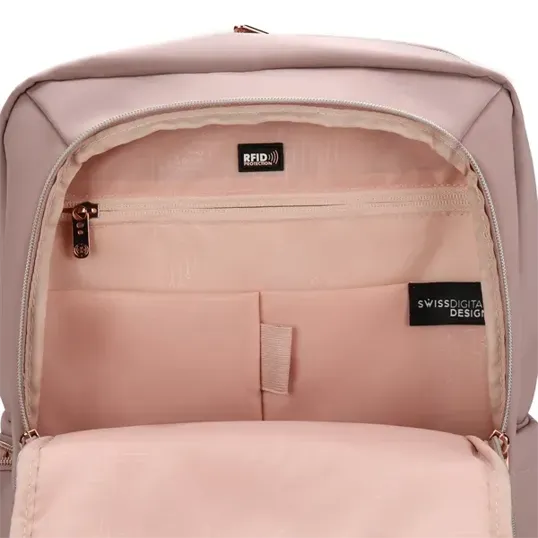 Swissdigital Design® Uptown Backpack, 20L Recycled Polyester — view 7