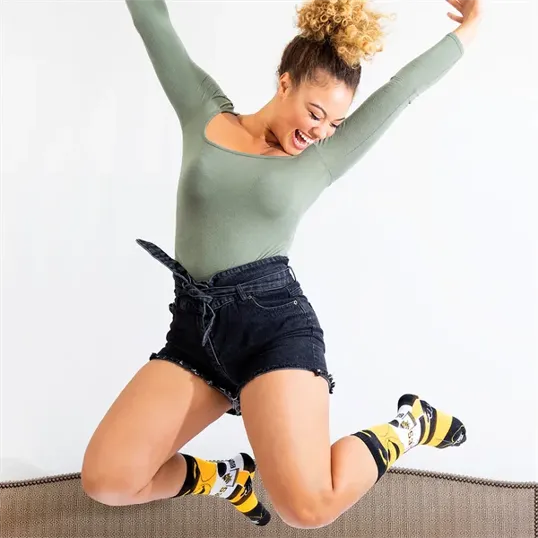Jacquard Knitted Crew Socks — view 2