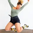 Jacquard Knitted Crew Socks — view 2