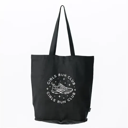 Mini Pocket Tote Bag, 15" x 16", Recycled Cotton Blend — view 3