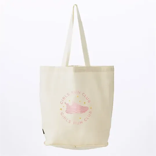 Mini Pocket Tote Bag, 15" x 16", Recycled Cotton Blend — view 5