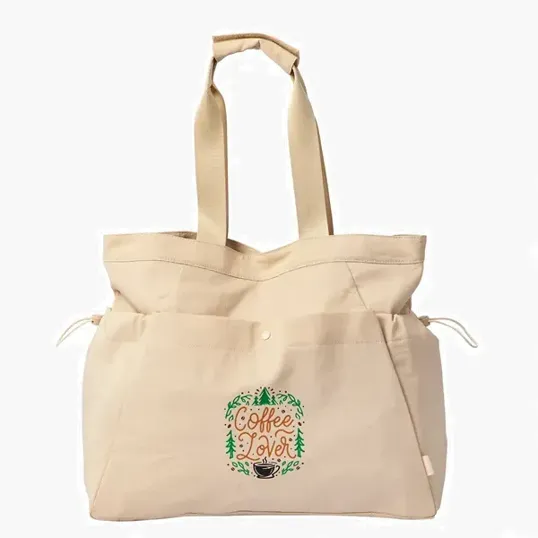Essential Side Cinch Tote Bag, Recycled Nylon — view 2