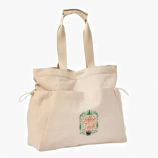 Essential Side Cinch Tote Bag, Recycled Nylon — view 3
