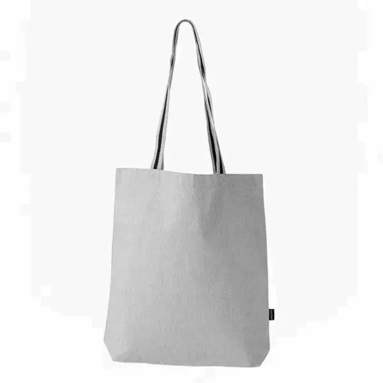 Deluxe Canvas Tote Bag with Striped Handles — view 5