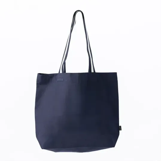 Oversized Deluxe Canvas Tote Bag with Striped Handles — view 5