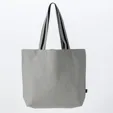 Oversized Deluxe Canvas Tote Bag with Striped Handles — view 3