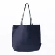 Oversized Deluxe Canvas Tote Bag with Striped Handles — view 5