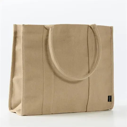 Canvas Book Tote with Recycled Cotton — view 3
