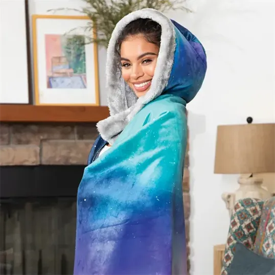 Sublimated Hooded Blanket, 50" x 60" — view 3