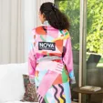 Sublimated Shawl Collar Robe S/M — view 2