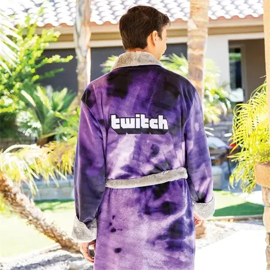 Sublimated Shawl Collar Robe L/XL — view 2
