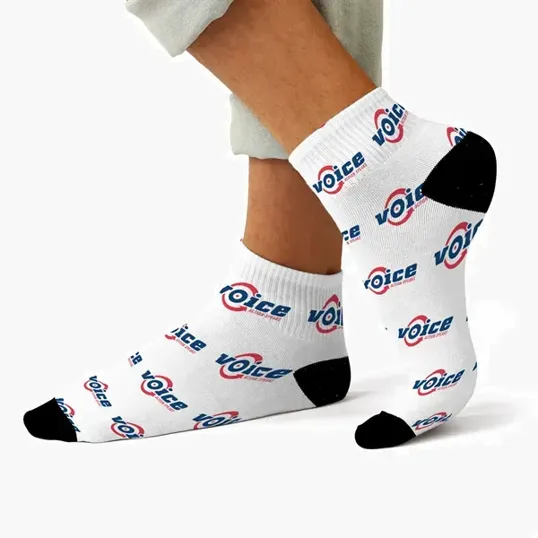 Ankle Crew Socks, Full Color Sublimated