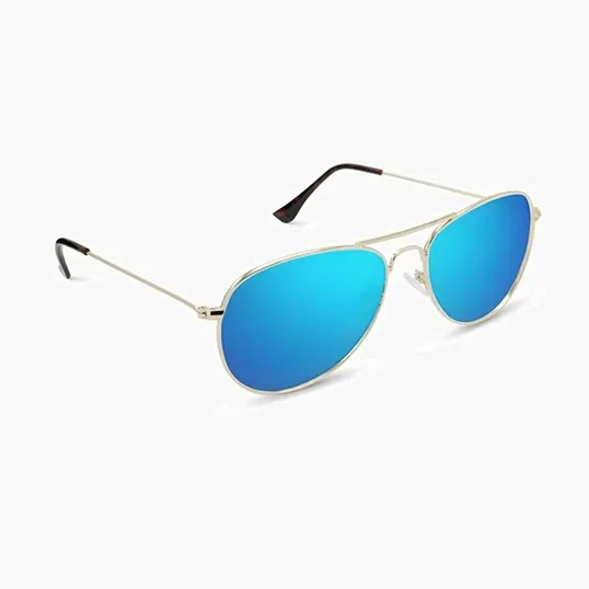 Kitty Hawk Recycled Plastic Aviator Sunglasses with Polarized Lenses