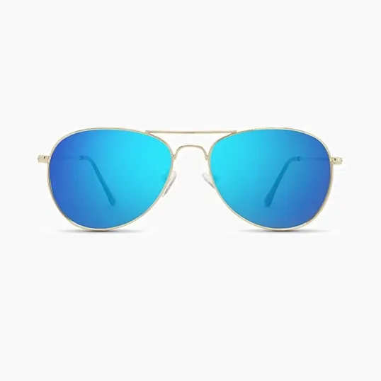 Kitty Hawk Recycled Plastic Aviator Sunglasses with Polarized Lenses — view 3