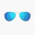 Kitty Hawk Recycled Plastic Aviator Sunglasses with Polarized Lenses — view 3