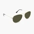 Kitty Hawk Recycled Plastic Aviator Sunglasses with Polarized Lenses