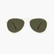 Kitty Hawk Recycled Plastic Aviator Sunglasses with Polarized Lenses — view 2