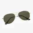 Kitty Hawk Recycled Plastic Aviator Sunglasses with Polarized Lenses — view 3