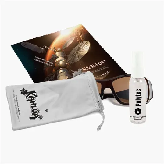Soft Sunglass Case Kit with Spray Cleaner and Cloth