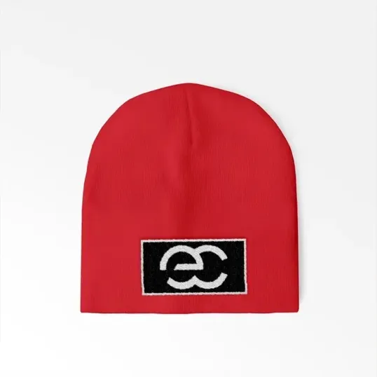 Standard Beanie with Sewn-on Embroidered Patch