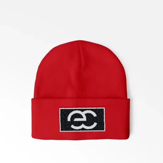 Cuffed Beanie With Sewn-On Embroidered Patch — view 3