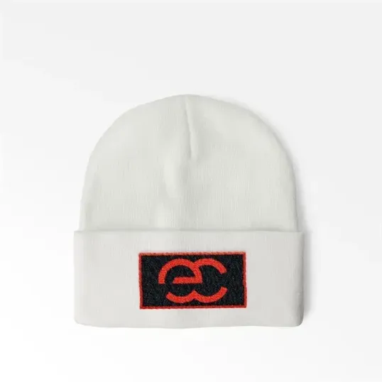 Cuffed Beanie With Sewn-On Embroidered Patch — view 4