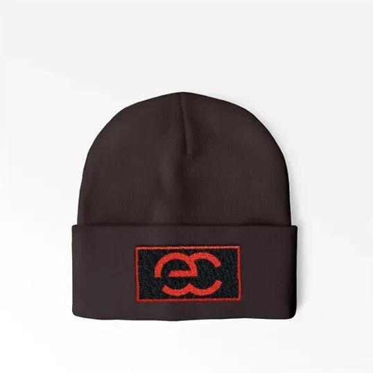 Cuffed Beanie With Sewn-On Embroidered Patch — view 6
