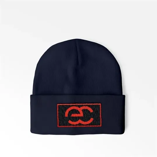 Cuffed Beanie With Sewn-On Embroidered Patch — view 9