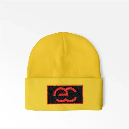 Cuffed Beanie With Sewn-On Embroidered Patch — view 12