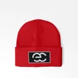 Cuffed Beanie With Sewn-On Embroidered Patch — view 3