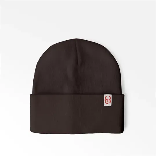 Cuffed Beanie with Sewn-On Embroidered Tag — view 6