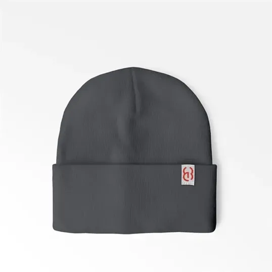 Cuffed Beanie with Sewn-On Embroidered Tag — view 7