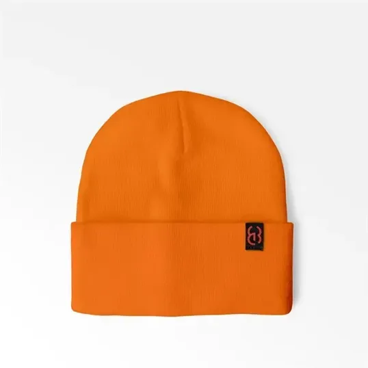 Cuffed Beanie with Sewn-On Embroidered Tag — view 9