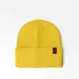 Cuffed Beanie with Sewn-On Embroidered Tag — view 12