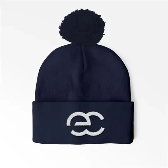 Cuffed Pom Beanie with Embroidery — view 7