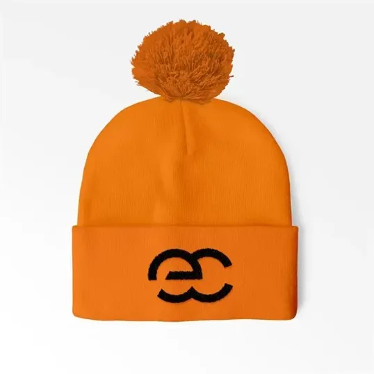 Cuffed Pom Beanie with Embroidery — view 8