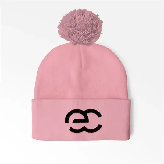 Cuffed Pom Beanie with Embroidery — view 9