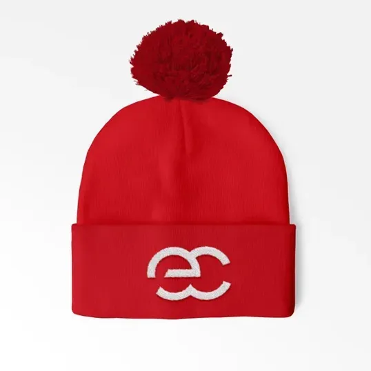Cuffed Pom Beanie with Embroidery — view 10