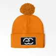 Cuffed Pom Beanie With Sewn-On Embroidered Patch — view 8