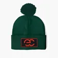Cuffed Pom Beanie With Sewn-On Embroidered Patch — view 4