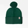 Cuffed Pom Beanie With Sewn-On Embroidered Tag — view 4