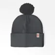 Cuffed Pom Beanie With Sewn-On Embroidered Tag — view 5
