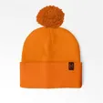 Cuffed Pom Beanie With Sewn-On Embroidered Tag — view 8