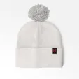Cuffed Pom Beanie With Sewn-On Embroidered Tag — view 11