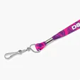 Satin Finish Full Color Lanyard, 3/8" with Split Ring — view 5