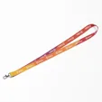 Full Color Satin Finish Lanyard with One Attachment