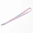 Full Color Satin Finish Lanyard with One Attachment — view 2