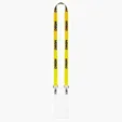 Satin Finish Open Ended Double Clip Lanyard